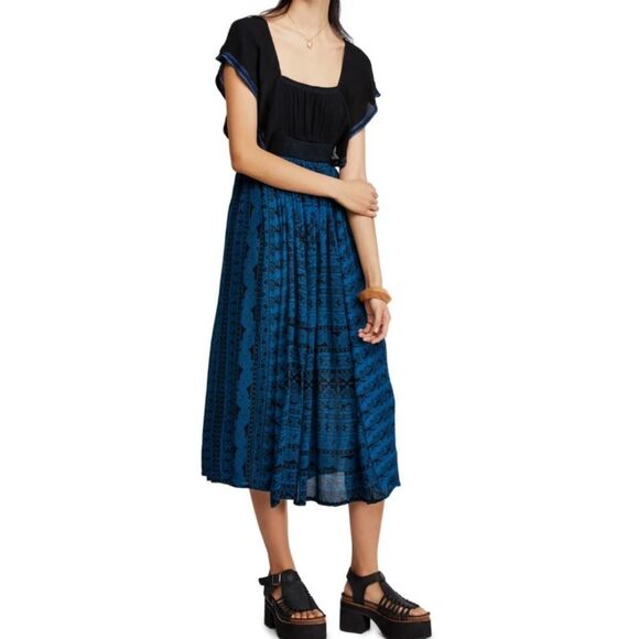 NWT FREE PEOPLE In Search Of Paradise Midi Dress - Picture 1 of 6